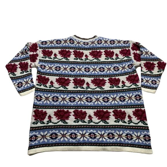 Vintage Private Eyes Alpine Roses Sweater New Dead Stock Sz 3X - Picture 4 of 14